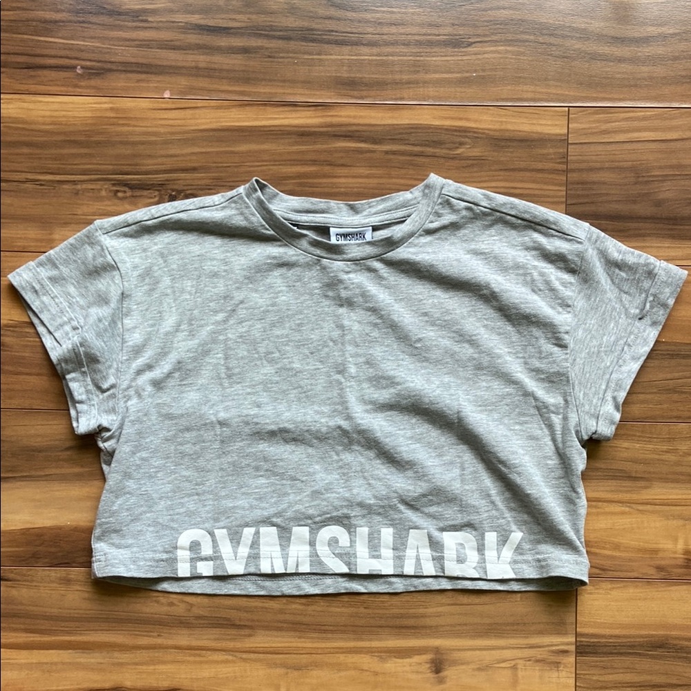 Gymshark Heather Gray Cropped Tee